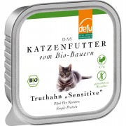 Bio Truthahn 100g Gluten & Getreidefrei Katze Nassfutter defu