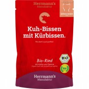 Bio Rind mit Quinoa und Kürbis 100g Gluten- laktosefrei Katze Nassfutter Herrmann